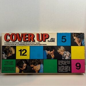 Vintage 1970s Parker Brothers Cover Up Strategy Board Game – Complete